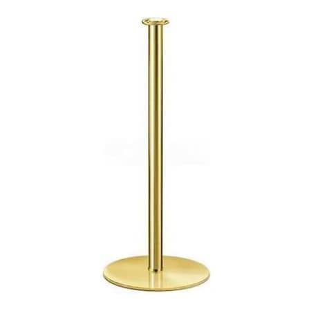 Lavi Industries Tempo Portable Queueing Post, 39"H Polished Brass Post 00-2030